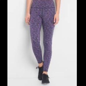 GAPFit Gfast Heathered Purple Spacedye Leggings